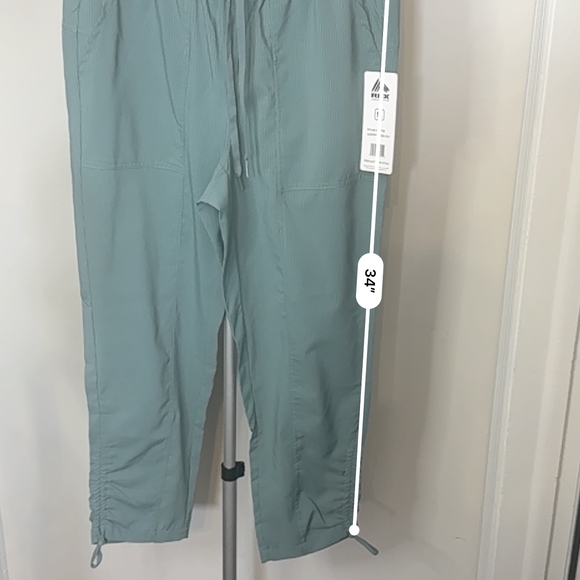 RBX Activewear Ribbed Jogger/Athleisure Pants w Pockets - Seafoam Green Size M - Picture 8 of 8